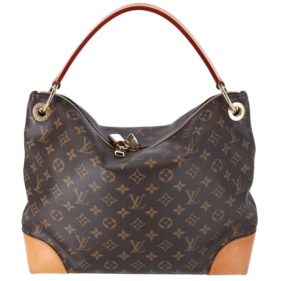 Louis Vuitton Berri PM Monogram Shoulder Bag Hobo M41623 Brown - Picture 5 of 12